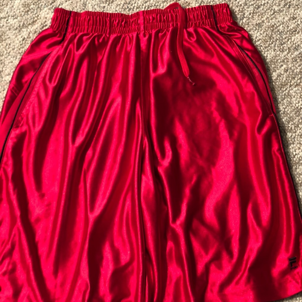 Men’s Red Fila Athletic Shorts Medium